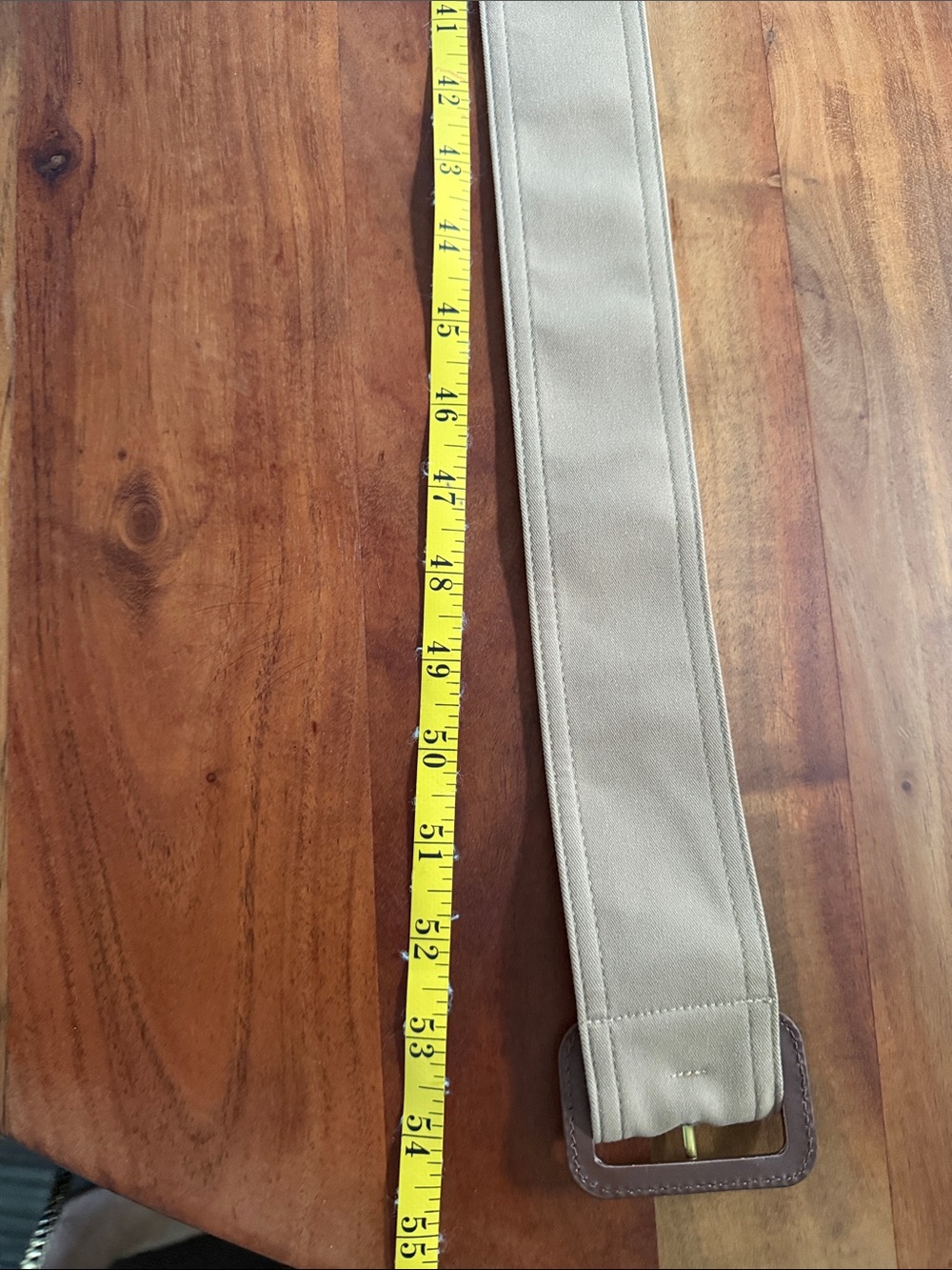 Burberry trench Replacement Beige Belt with Brown leather Buckle - Picture 5 of 7